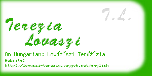 terezia lovaszi business card